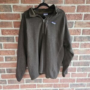 Patagonia Men's Size XXL Brown Better Sweater 1/4 Zip Pullover